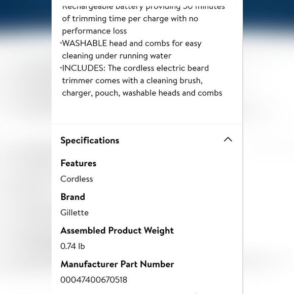 King C Gilette Cordless Beard Trimmer w/Attachments - Picture 12 of 13